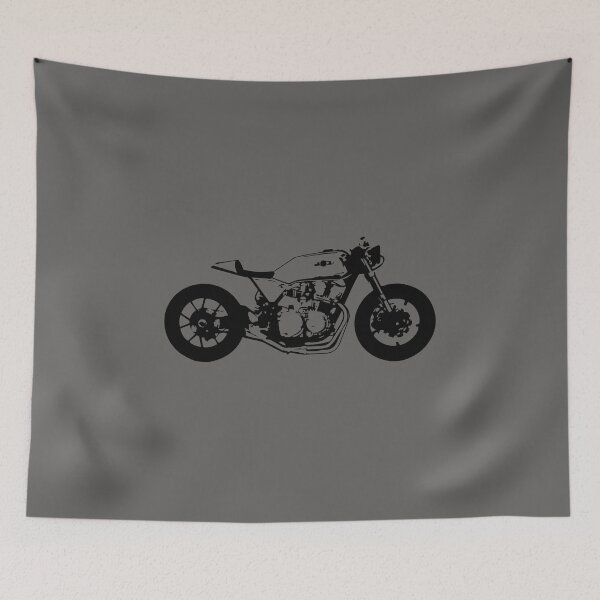 Artikelvorschau, Vintage Cafe Racer Motorrad entworfen und verkauft von ThrowBack-Clot.