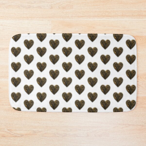 Item preview, BLack and gold heart designed and sold by Marina Davidson.