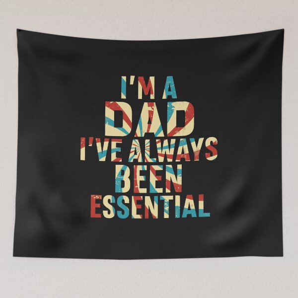 Item preview, I'm a Dad I've Always Been Essential : Red Grunge Vintage, Essential Worker, Dad Jokes designed and sold by UMED :).