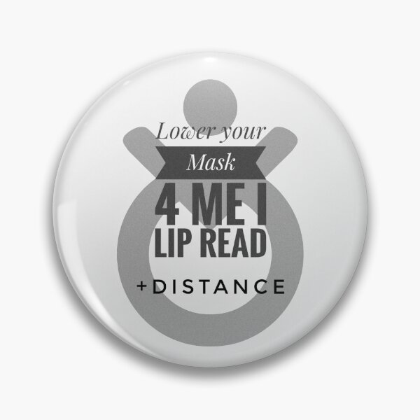 Item preview, Accessibility Help Deaf Awareness Lip-reading Facemask  designed and sold by Jenny Meehan Art Prints and Patterns  .