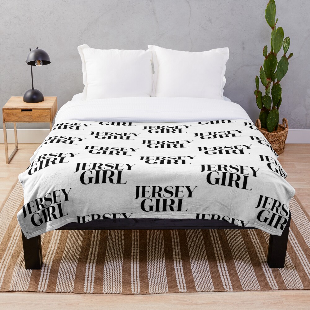 Jersey Girl Throw Blanket By Danielleblack04 Redbubble