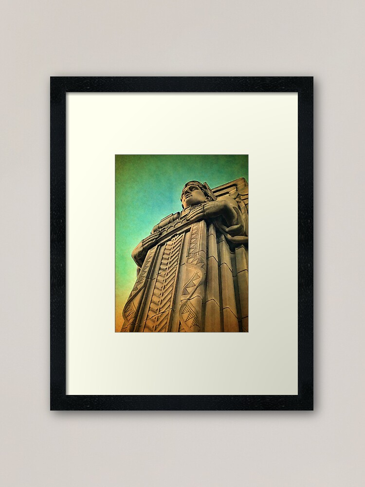 Cleveland Ohio Guardians of Traffic Giclee print unframed and