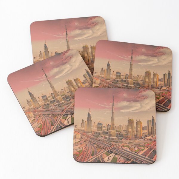 Item preview, Dubai City Artistic Illustration East Winds Style designed and sold by D4li98.