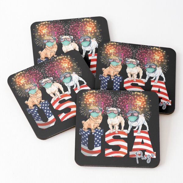 Item preview, 4th of July Pug Dog Independence Day designed and sold by YouHappyMyHappy.
