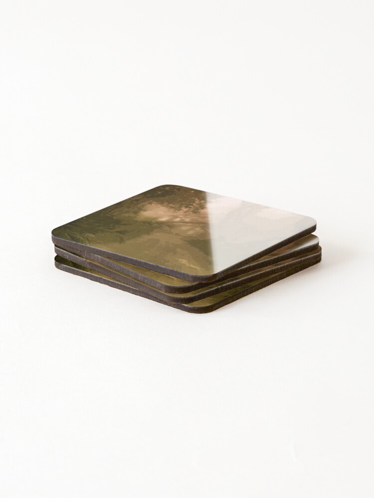 Thumbnail 4 of 5, Coasters (Set of 4), Forest Path designed and sold by RetroNeon.