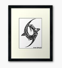 Drop Symmetry Framed Print