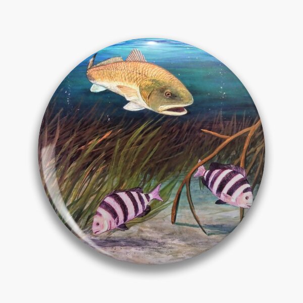 Item preview, 1 Fish 2 Fish Redfish Sheephead designed and sold by artistmind7.