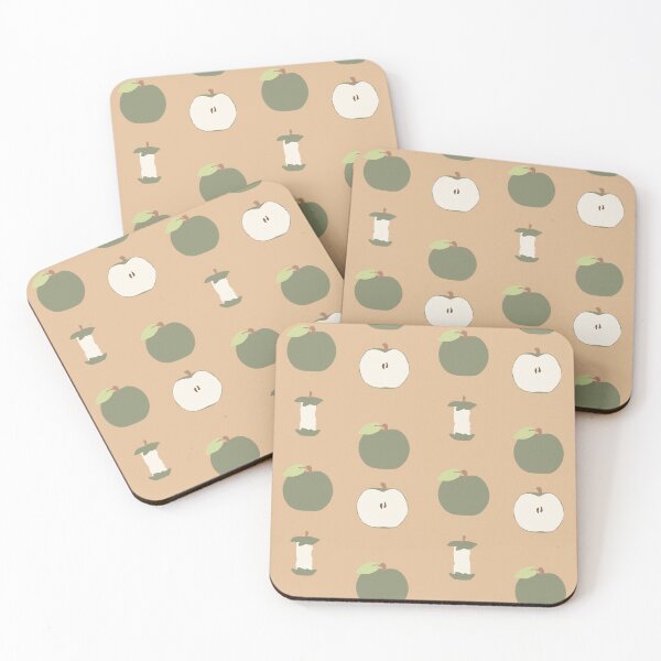 Item preview, Green and Tan Apple Pattern designed and sold by gabriellejean.