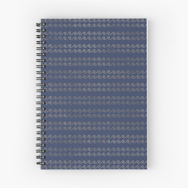 Item preview, Nautical Waves Pattern Gold and Blue designed and sold by lindskacy.