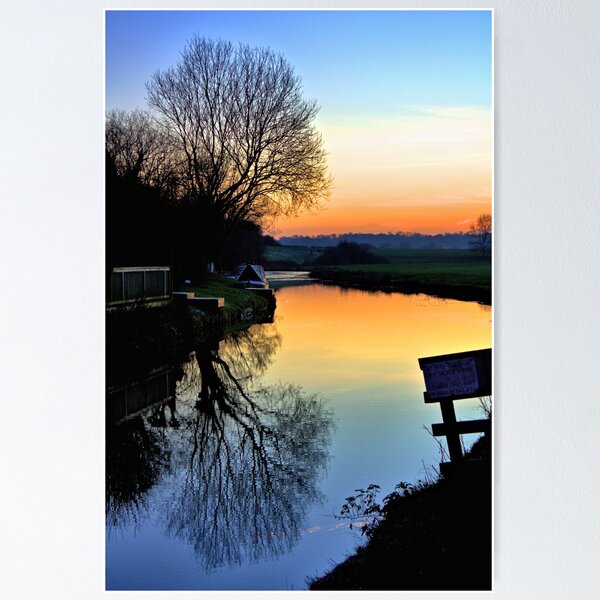 Artikelvorschau, sunset on the Oxfordshire canal entworfen und verkauft von LooseImages.