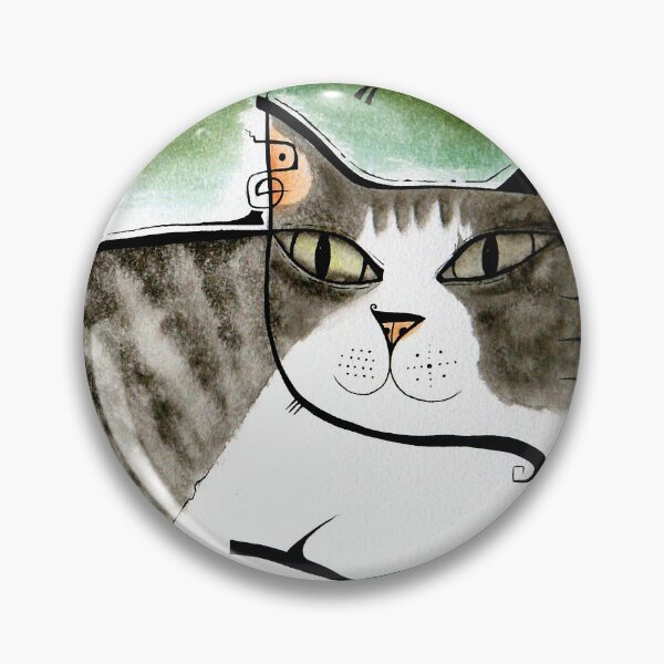 Artikelvorschau, Graue gestreifte Katze entworfen und verkauft von ArtistDavidKing.