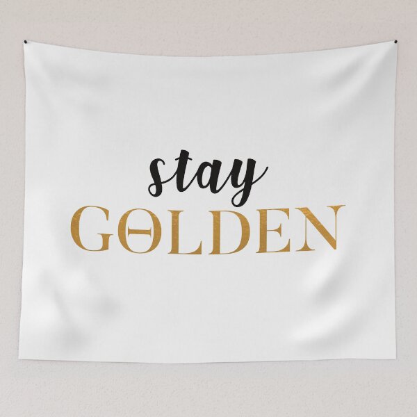 Item preview, Stay Golden Theta designed and sold by Stickers by SoSrat.