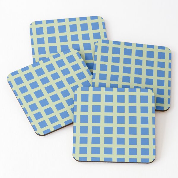 Item preview, Grid in Blue and Putty Green designed and sold by phylliswalter.
