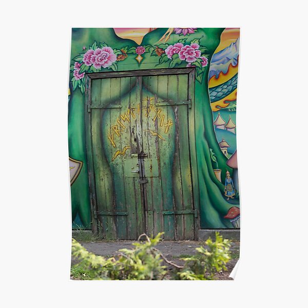 Green door, Copenhagen, Christiania Poster