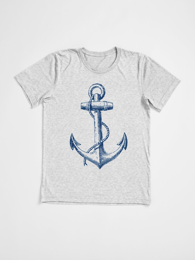 Aperçu 3 sur 7. T-shirt chiné avec l'œuvre Ancre créée et vendue par Artbyhelmer.