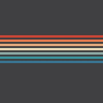 Artwork thumbnail, 70s Vintage Retro Stripes by ind3finite