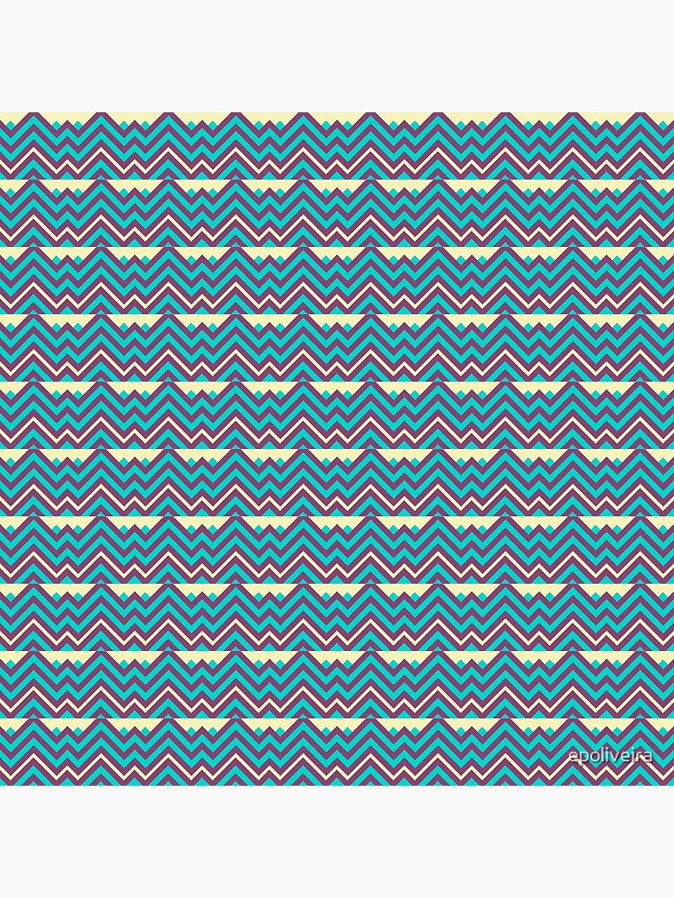 Chevron Stripes Geometric Pattern by epoliveira