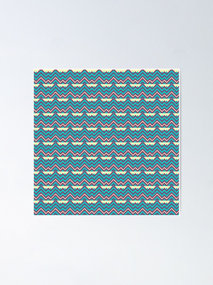 Alternate view of Chevron Stripes Geometric Pattern Poster