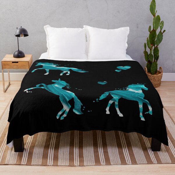 Item preview, Nokk Frozen Water Horse Spirit Unicorn Sea Ocean Pattern designed and sold by yellowpomelo.