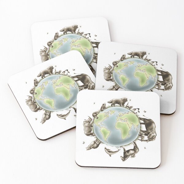 Item preview, Newfie y animales del mundo designed and sold by Patricia Reeder Eubank.