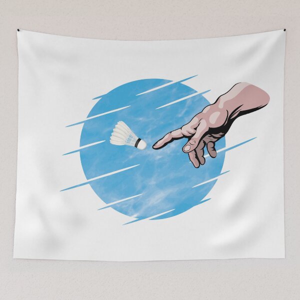 Item preview, Badminton is a divine sport ! - Blue design designed and sold by Manikool.