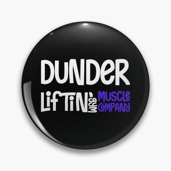 Item preview, Dunder Lifting Gym Muscle Company designed and sold by BeYourOwnHero.