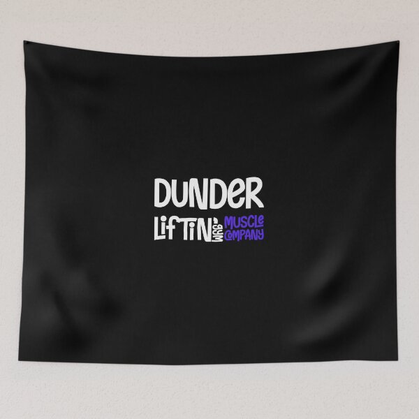 Item preview, Dunder Lifting Gym Muscle Company designed and sold by BeYourOwnHero.