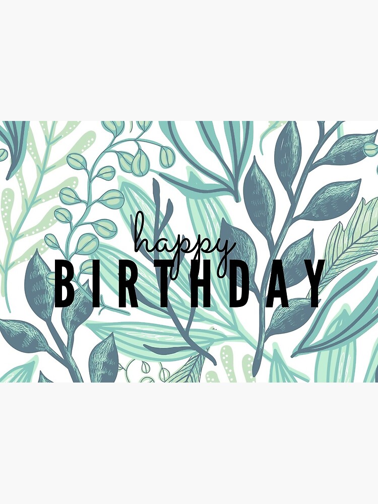 Tropical Happy Birthday Card Greeting Card By Jillie V Redbubble
