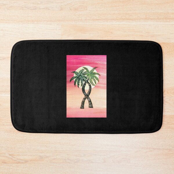 Item preview, Romantically Intwined Palms in Pink Sunset designed and sold by LadenaRae.