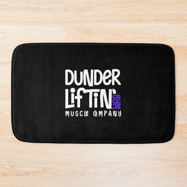 Item preview, Dunder Lifting Gym Muscle Company designed and sold by BeYourOwnHero.
