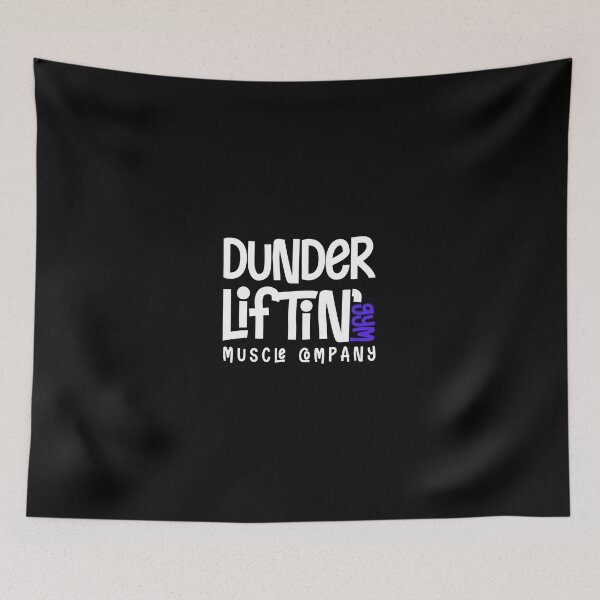 Item preview, Dunder Lifting Gym Muscle Company designed and sold by BeYourOwnHero.