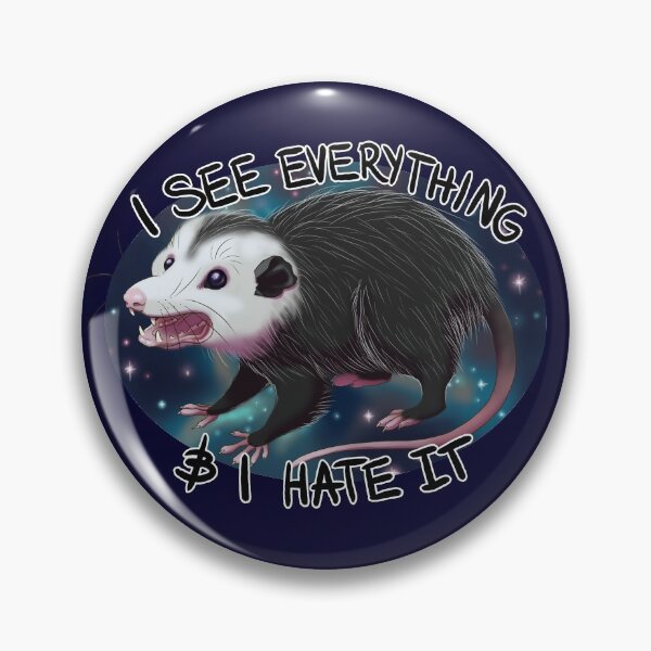 Item preview, Cosmic Opossum  designed and sold by Burning Bee Illustration.