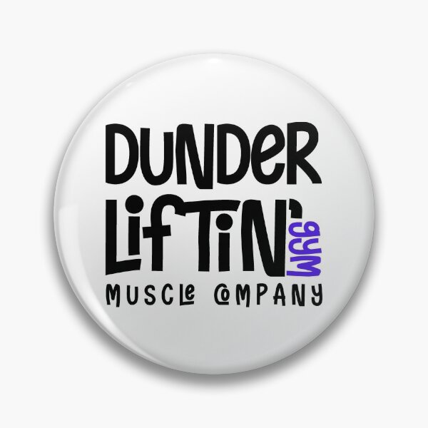 Item preview, Dunder Lifting Gym Muscle Company designed and sold by BeYourOwnHero.