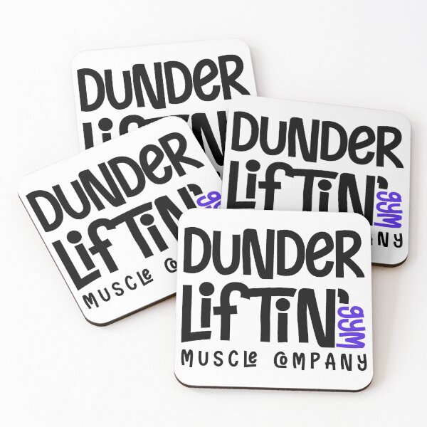 Item preview, Dunder Lifting Gym Muscle Company designed and sold by BeYourOwnHero.