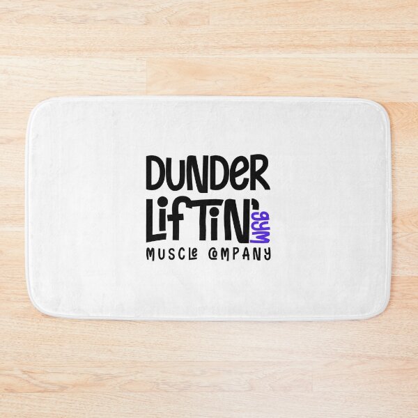 Item preview, Dunder Lifting Gym Muscle Company designed and sold by BeYourOwnHero.