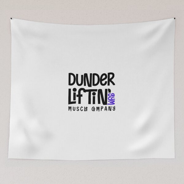 Item preview, Dunder Lifting Gym Muscle Company designed and sold by BeYourOwnHero.