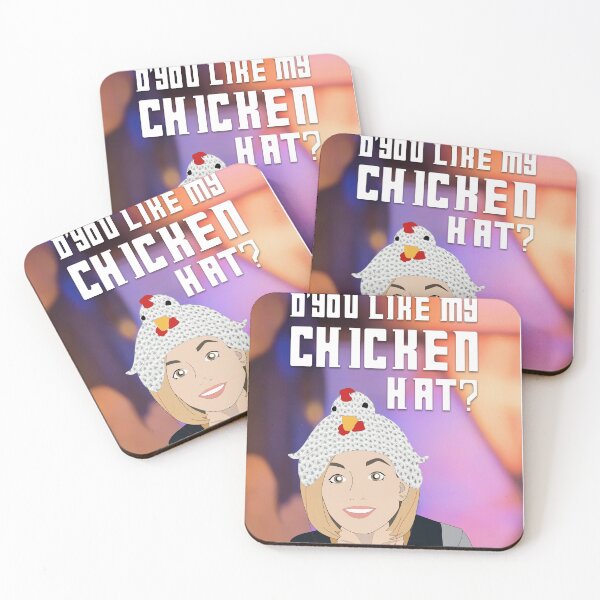 Item preview, D'you like my chicken hat? (vertical) designed and sold by sheregenerated.