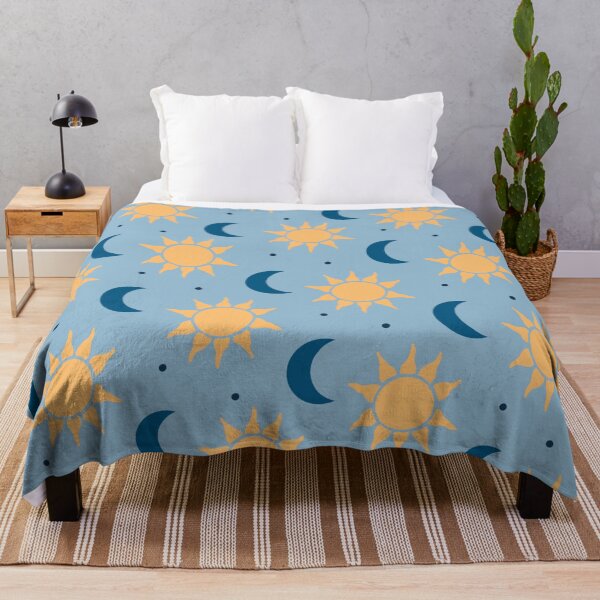 Item preview, Sun & Moon Pattern - Light Blue designed and sold by hellocando.