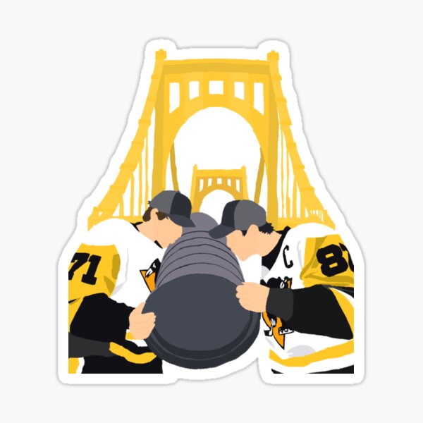 Pittsburgh Penguins 5 Times Stanley Cup Champions Precision Cut Decal /  Sticker
