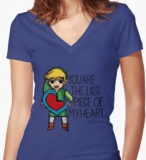 Legend Of Zelda - The Last Piece Women's Fitted V-Neck T-Shirt