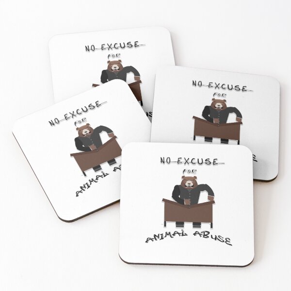 Item preview, No Excuse For Animal Abuse Slim Fit T-Shirt designed and sold by Yagami1.