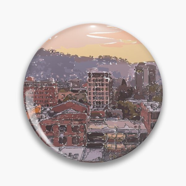 Item preview, Asheville, NC, Downtown illustration with text designed and sold by cocotoe.