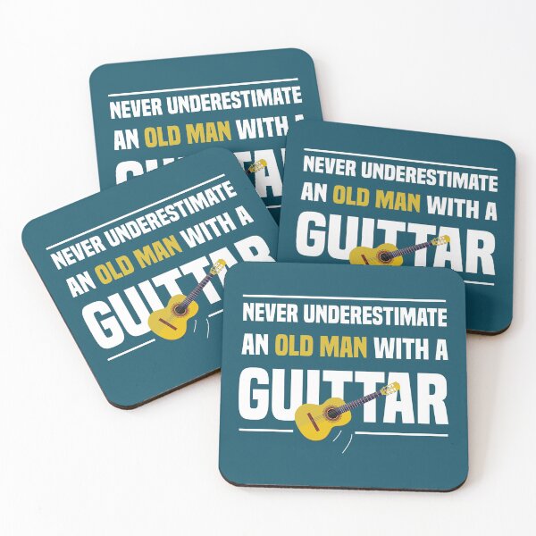 Item preview, Never Underestimate An Old Man With A Guitar tshirt , Acoustic Guitar , Guitar Clip Art  designed and sold by Naufaal.