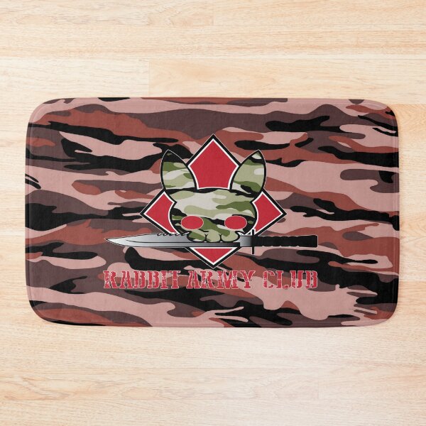 Item preview, Rabbit Army Club Camo Camouflage Skull Outlined Design Logo designed and sold by 108dragons.