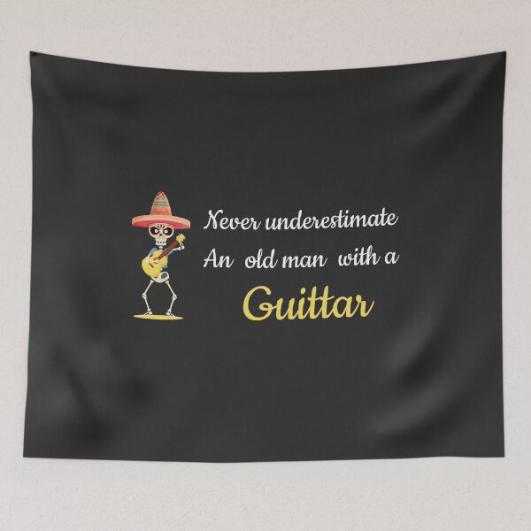 Item preview, Never Underestimate An Old Man With A Guitar tshirt , Acoustic Guitar , Guitar Clip Art  designed and sold by Naufaal.