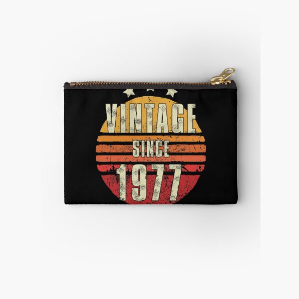 Item preview, Vintage 1977 - 43th Birthday Gift For Men Slim Fit Brushed Metal Old Style designed and sold by Noahlaz.