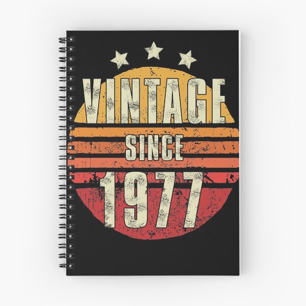 Item preview, Vintage 1977 - 43th Birthday Gift For Men Slim Fit Brushed Metal Old Style designed and sold by Noahlaz.