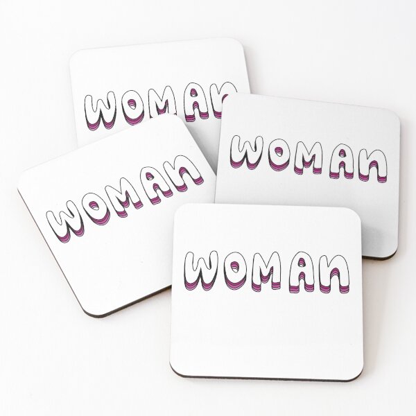 Item preview, Woman Layered Bubble Text Graphic, Pink designed and sold by Sarah Lopez.