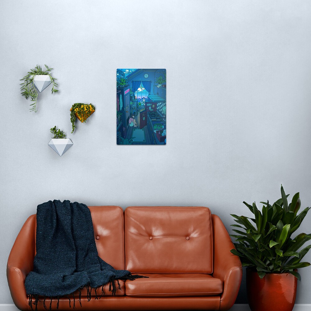 Blue Kitchen Metal Print