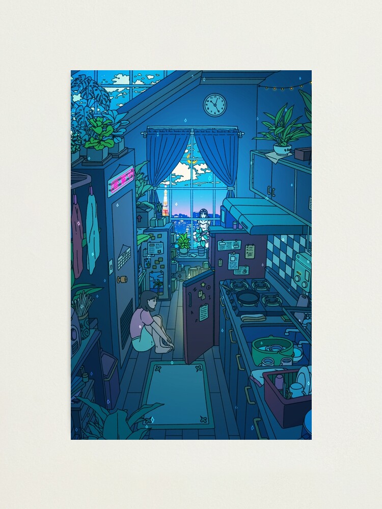 Alternate view of Blue Kitchen Photographic Print